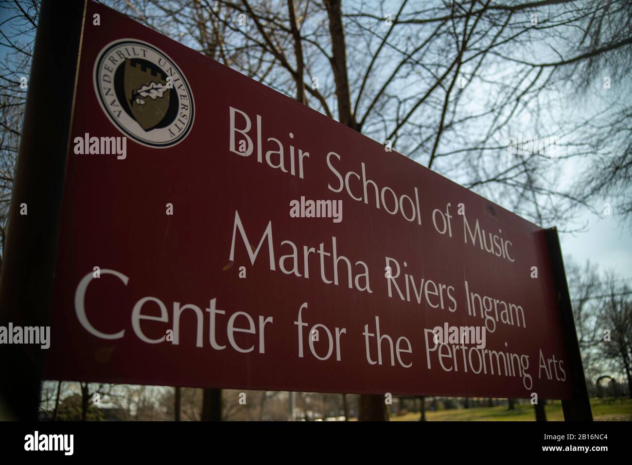 Nashville, TN - janvier 27 2020 : la prestigieuse Blair School of Music de l'Université Vanderbilt Banque D'Images