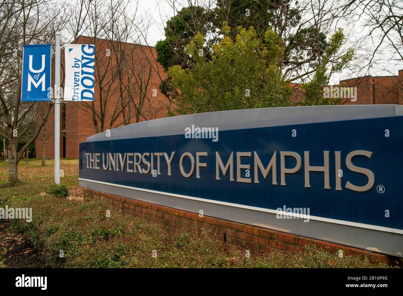 Memphis, Tennessee - 27 janvier 2020 : campus de l'Université de Memphis Banque D'Images