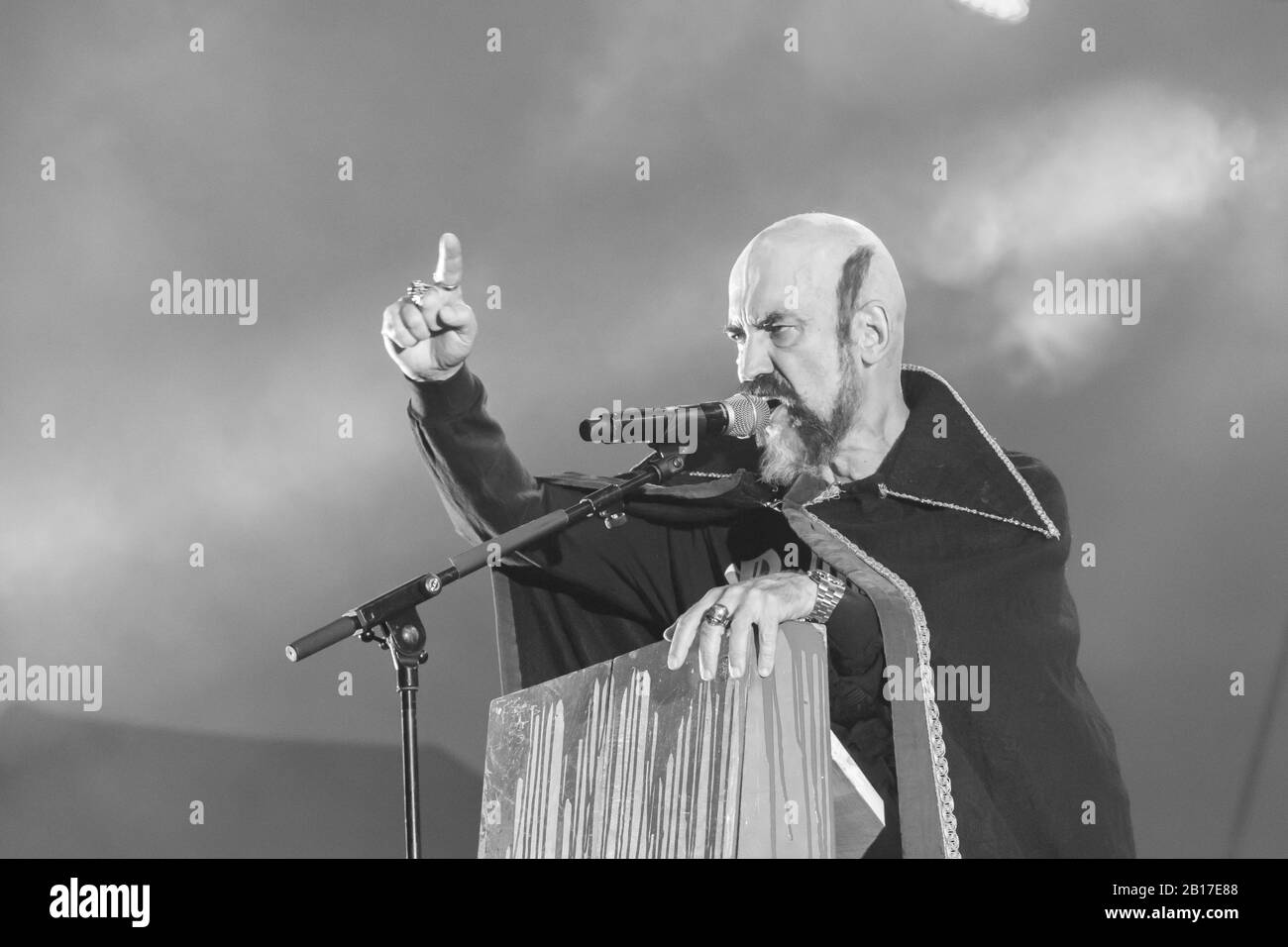 Bergame, Italie - 4 août 2018 : LE BULLDOZER de groupe de métal se produit en MÉTAL POUR DES SITUATIONS D'URGENCE au Festival de Filagosto de Filago (BG). Brabilla Simone Banque D'Images