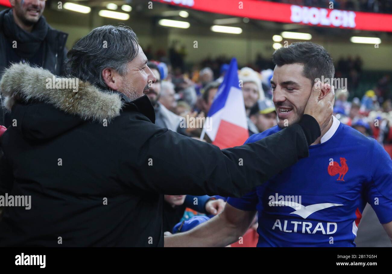 Anthony Bouthier pendant la Guinness Six Nations 2020, match de rugby entre le Pays de Galles et la France le 22 février 2020 au Stade principauté de Cardiff, Pays de Galles - photo Laurent Lairys / DPPI Banque D'Images