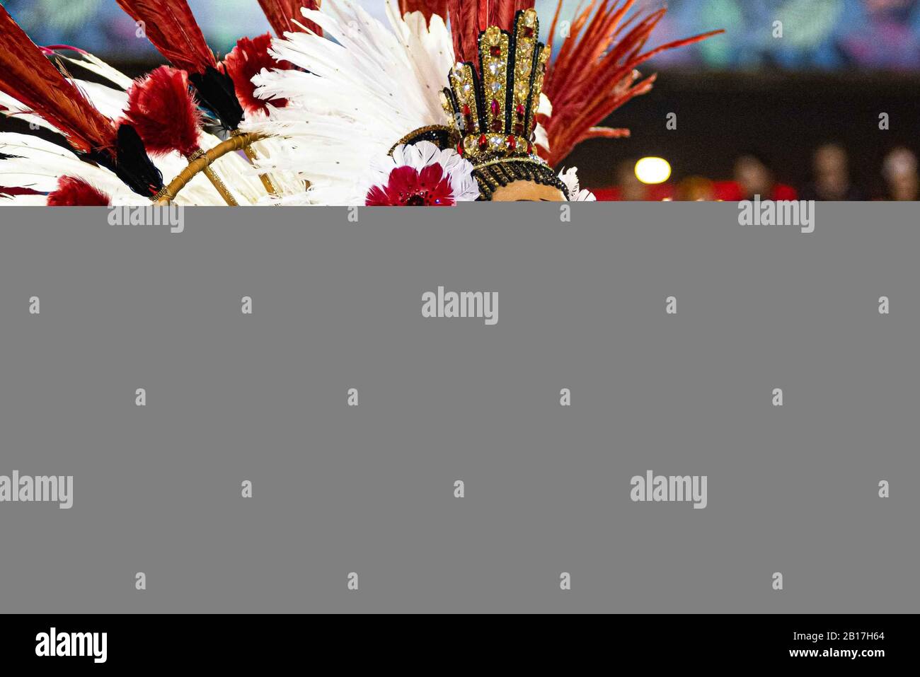 G. 23 février 2020. Rio DE JANEIRO, 02/23/2020 - Reine de percussion Jack Maia de l'école de Samba Estacio de sa pendant la première journée du défilé du Groupe spécial au Carnaval de Rio de Janeiro, tenu à l'avenue marques de Sapucai.Foto: Mauricio Almeida crédit: Mauricio Almeida/AM Press/ZUMA Wire/Alay Live News Banque D'Images