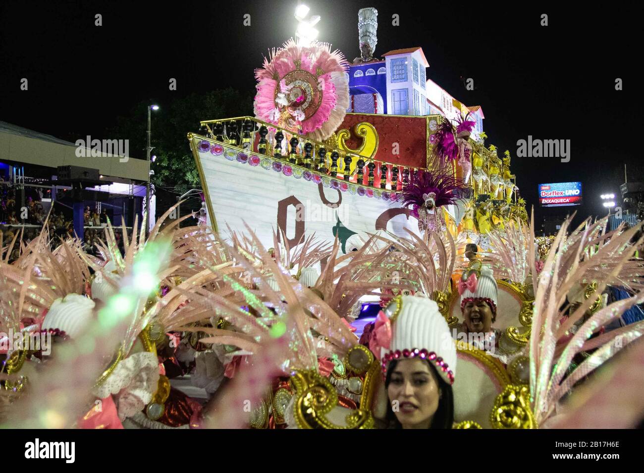 Rio De Janeiro, Brésil. 23 février 2020. G. 23 février 2020. Rio DE JANEIRO, 02/23/2020 - École Samba Estacio de sa au cours du premier jour du défilé du Groupe spécial au Carnaval de Rio de Janeiro, tenu à l'avenue marques de Sapucai.Foto: Diego Maranhoa Credit: Diego Maranhoa/AM Press/ZUMA Wire/Alay Live News Banque D'Images