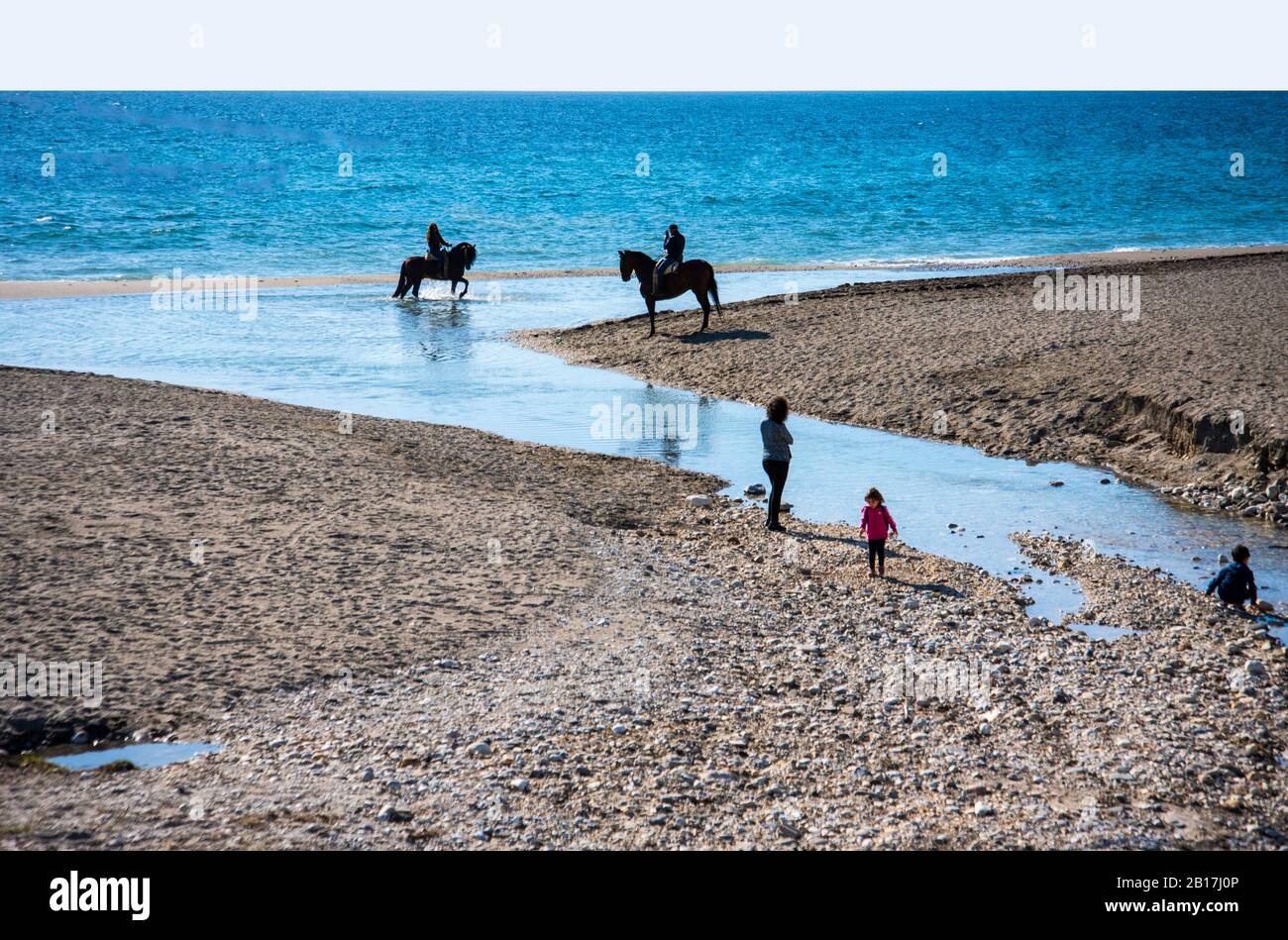 L'Andalousie est célèbre pour ses belles chevaux Banque D'Images