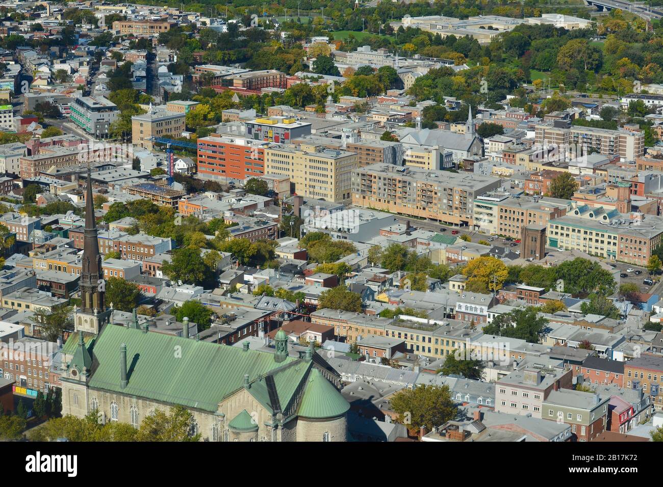 Vue sur la ville de Québec telle qu'elle est vue d'en haut, Ville de Québec, Québec, Canada Banque D'Images