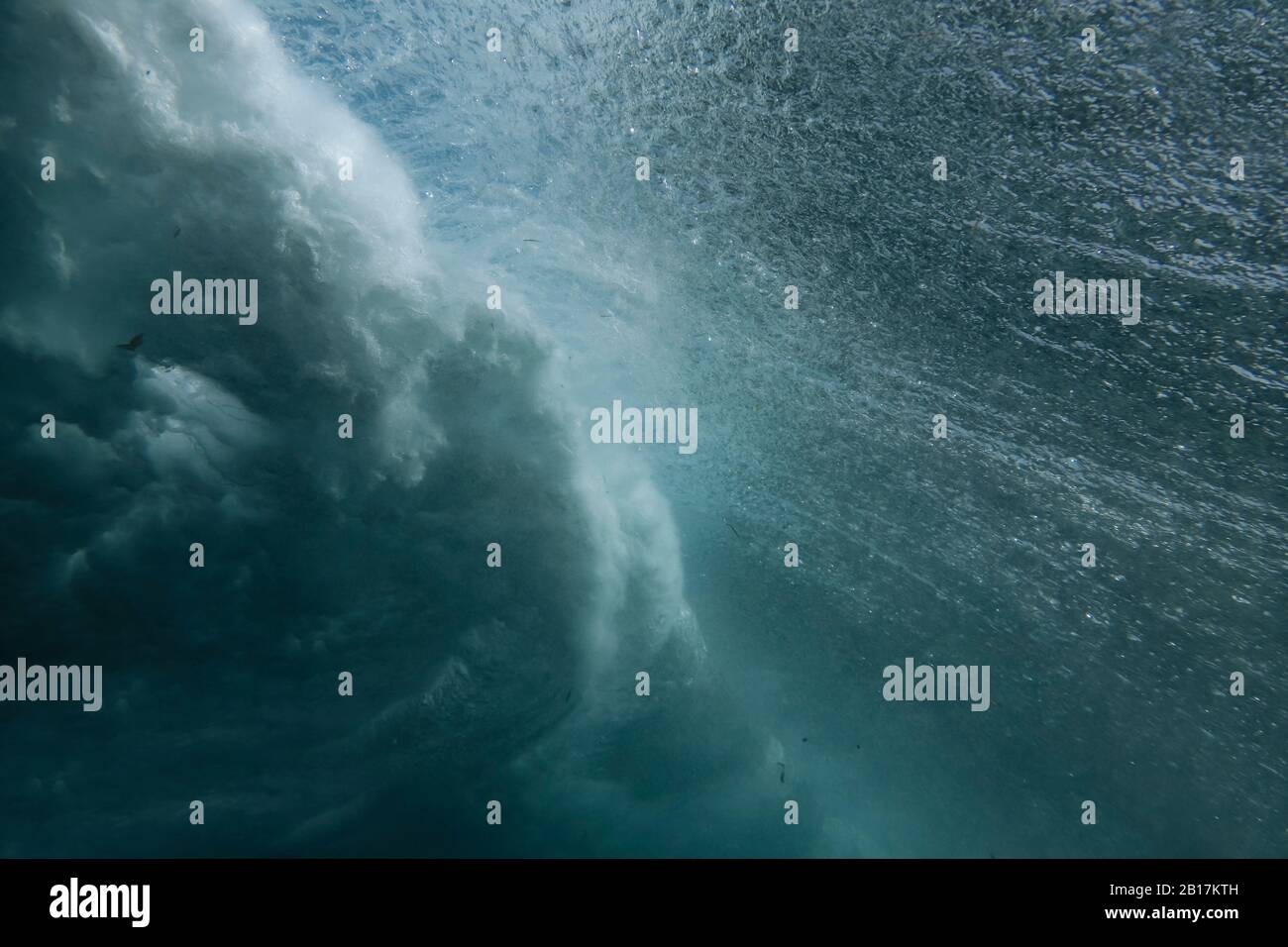 Indonésie, Bali, vue sous-marine de la vague de l'océan Banque D'Images