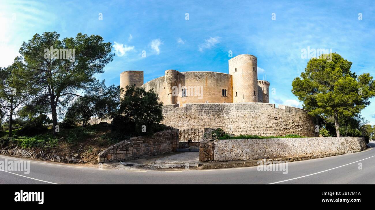 Espagnol, Baleares, Majorque, Palma De Minorque Castell Bellver Banque D'Images