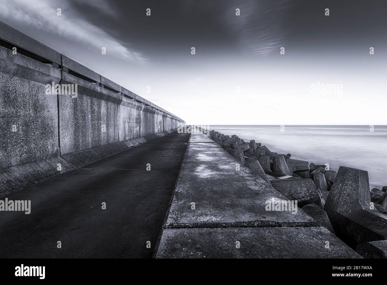 Ecosse, Lothian Est, Torness Nucléaire Power Station Défenses Maritimes. Banque D'Images Ecosse, Lothian Est, Torness Nucléaire Power Station Défenses Maritimes. Banque D'Images