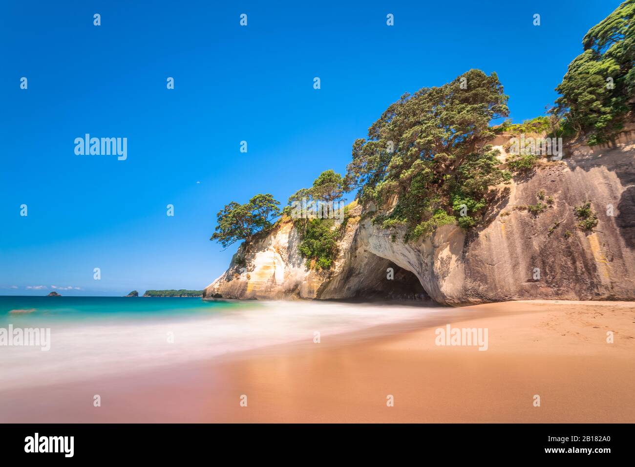 Nouvelle-Zélande, Île Du Nord, Waikato, Péninsule De Coromandel, Cathedral Cove. Banque D'Images