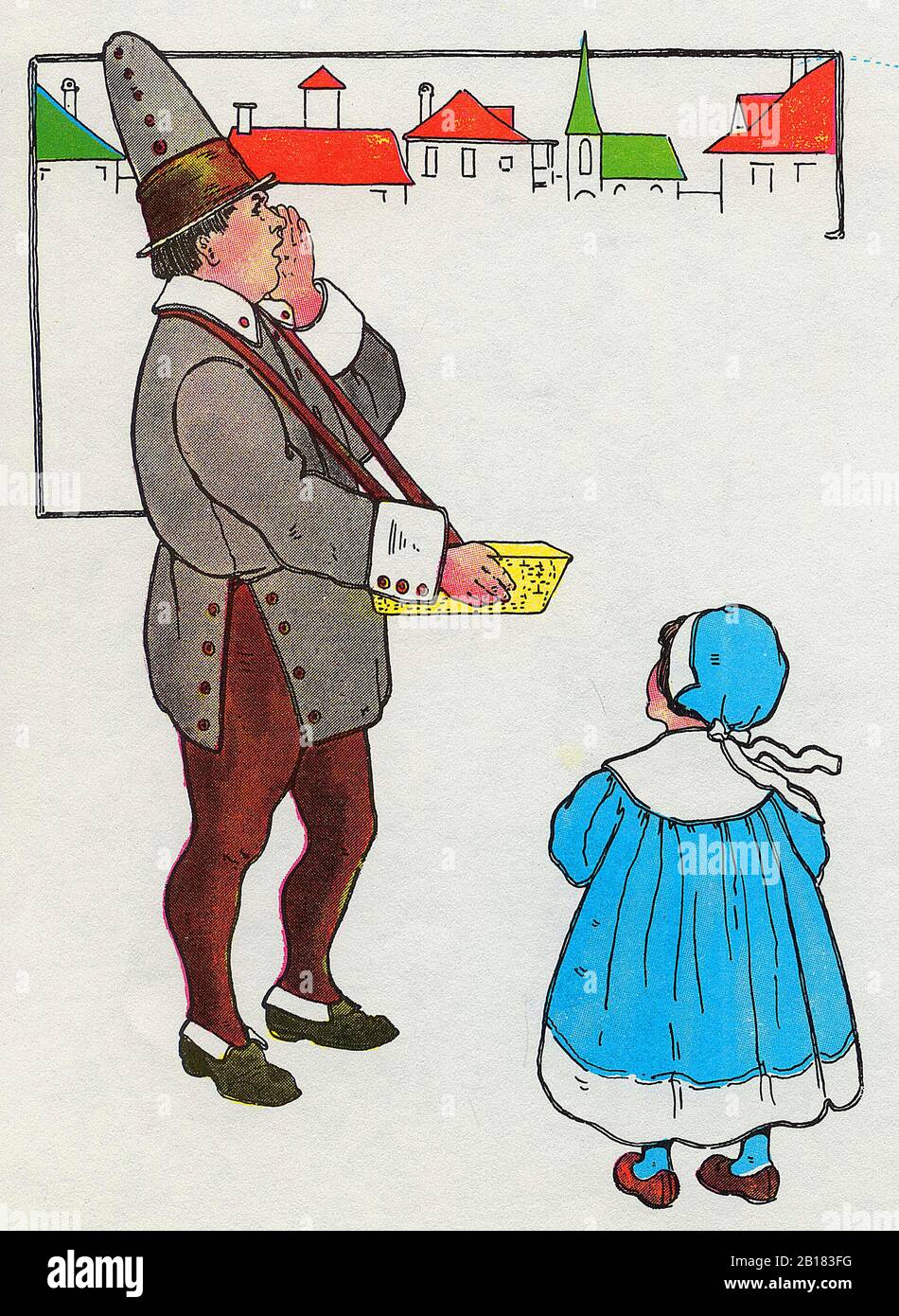 , La Vraie Pépinière D'Oies Mères Rhyme Illustration De Blanche Fisher Wright Vers 1915 Banque D'Images