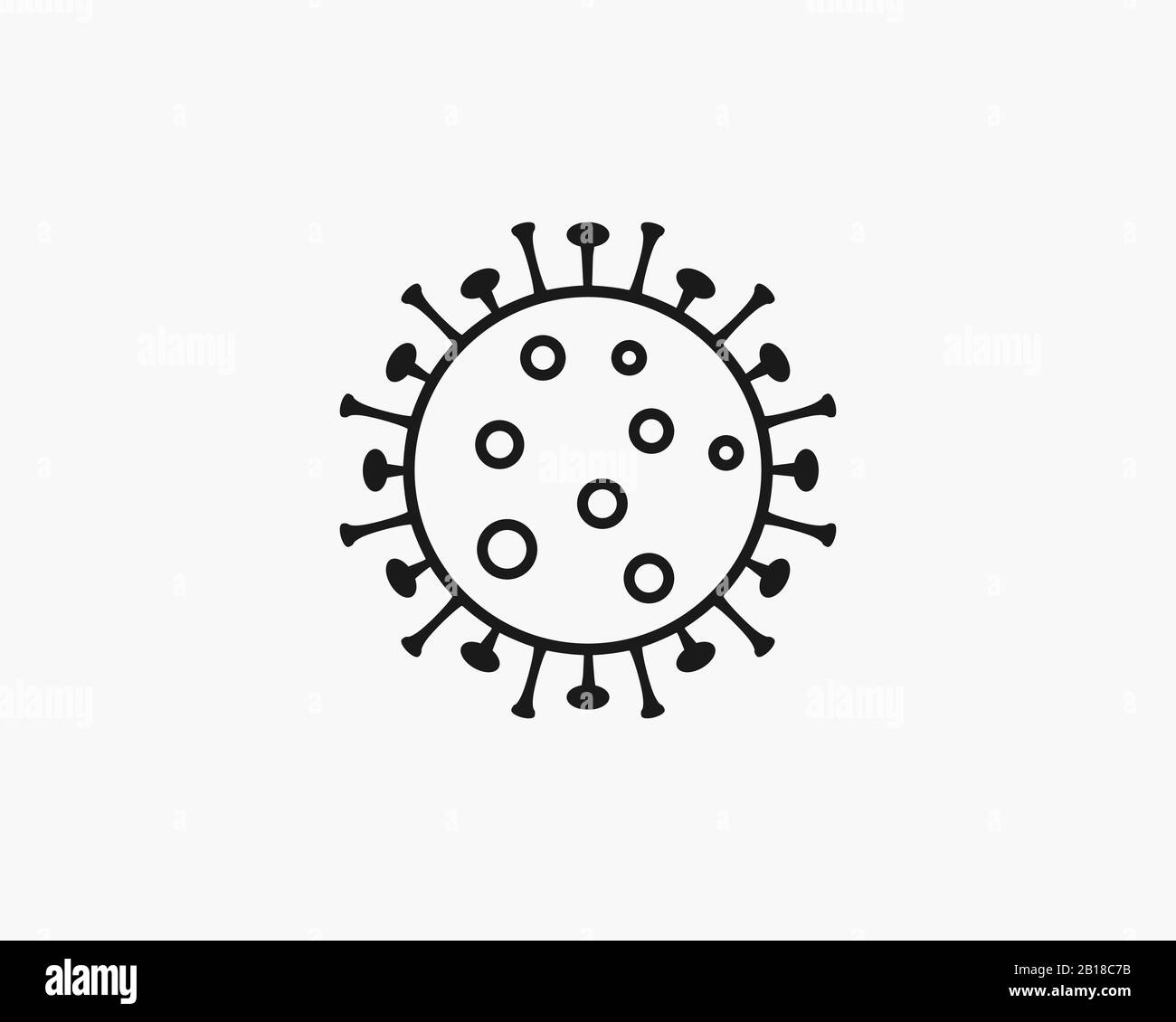 Virus, maladie, grippe icône. Illustration vectorielle, conception plate. Illustration de Vecteur