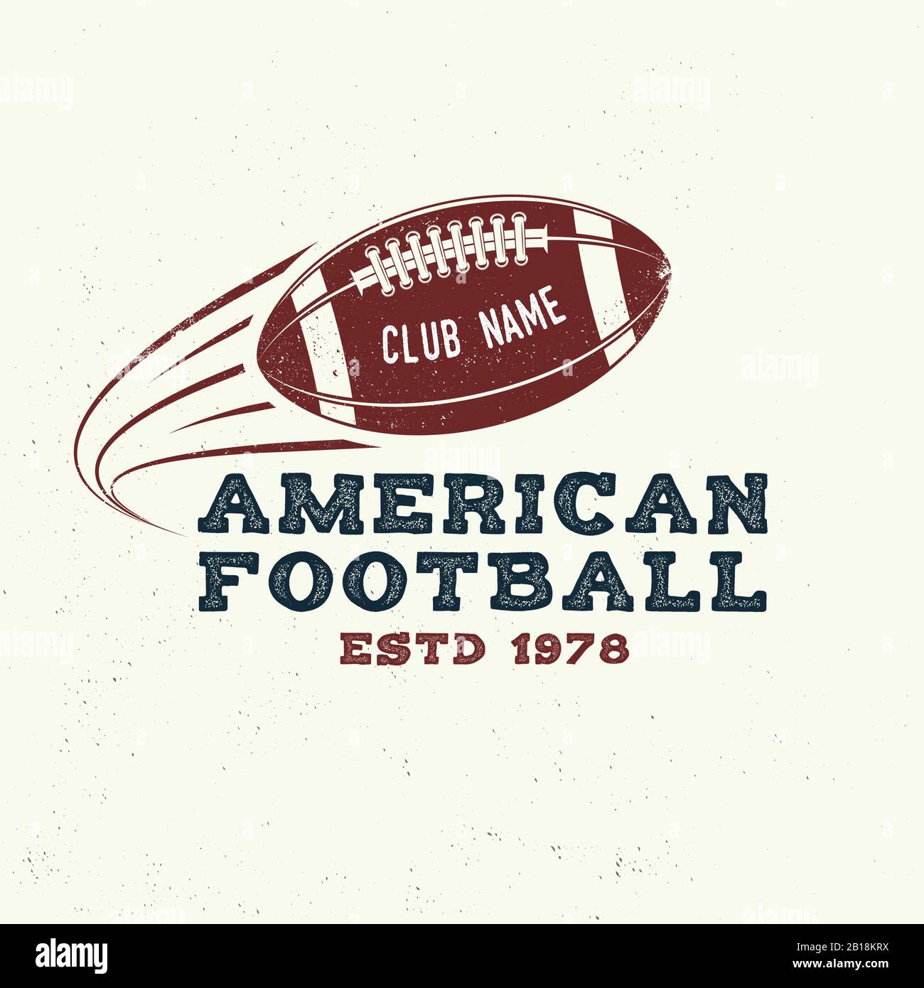 Poster rétro pour salle de football, rugby, baseball, jeu de