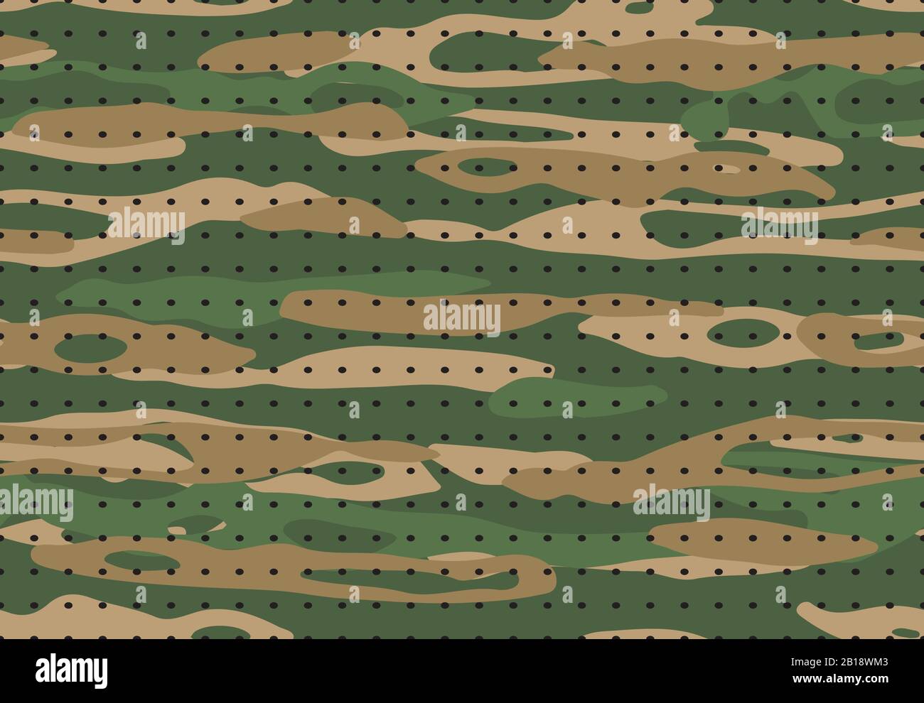 Camouflage militaire. Texture textile camouflage Army, motif transparent vectoriel à imprimé tissu camouflage vert de chasse Illustration de Vecteur