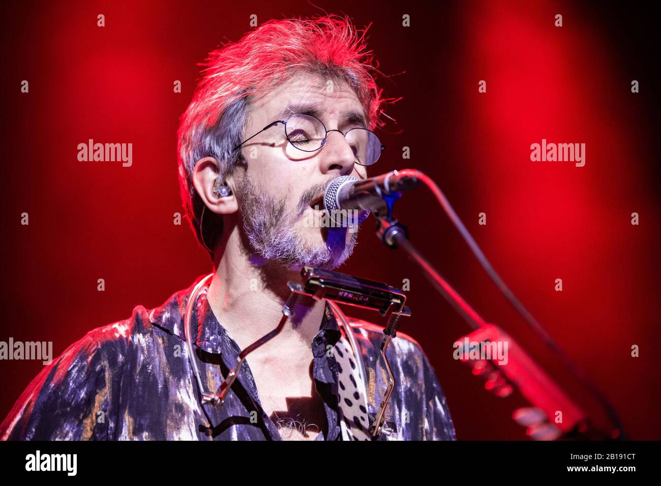 Barcelone, Espagne. 2020.02.21. Concert de Xoel López à Sala Apolo. Photographe: Aitor Rodero. Banque D'Images