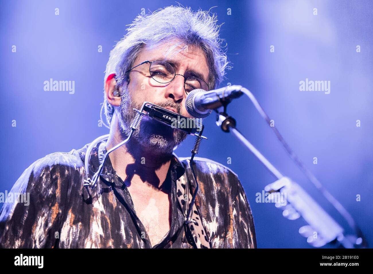 Barcelone, Espagne. 2020.02.21. Concert de Xoel López à Sala Apolo. Photographe: Aitor Rodero. Banque D'Images