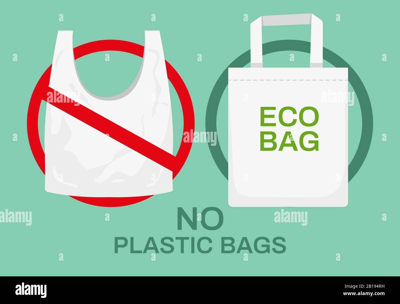 Sacs en matières plastiques ou en matières textiles. Déchets plastiques, sacs à provisions en polyéthylène et sac à main en tissu écologique recyclé. Illustration vectorielle écologique Illustration de Vecteur