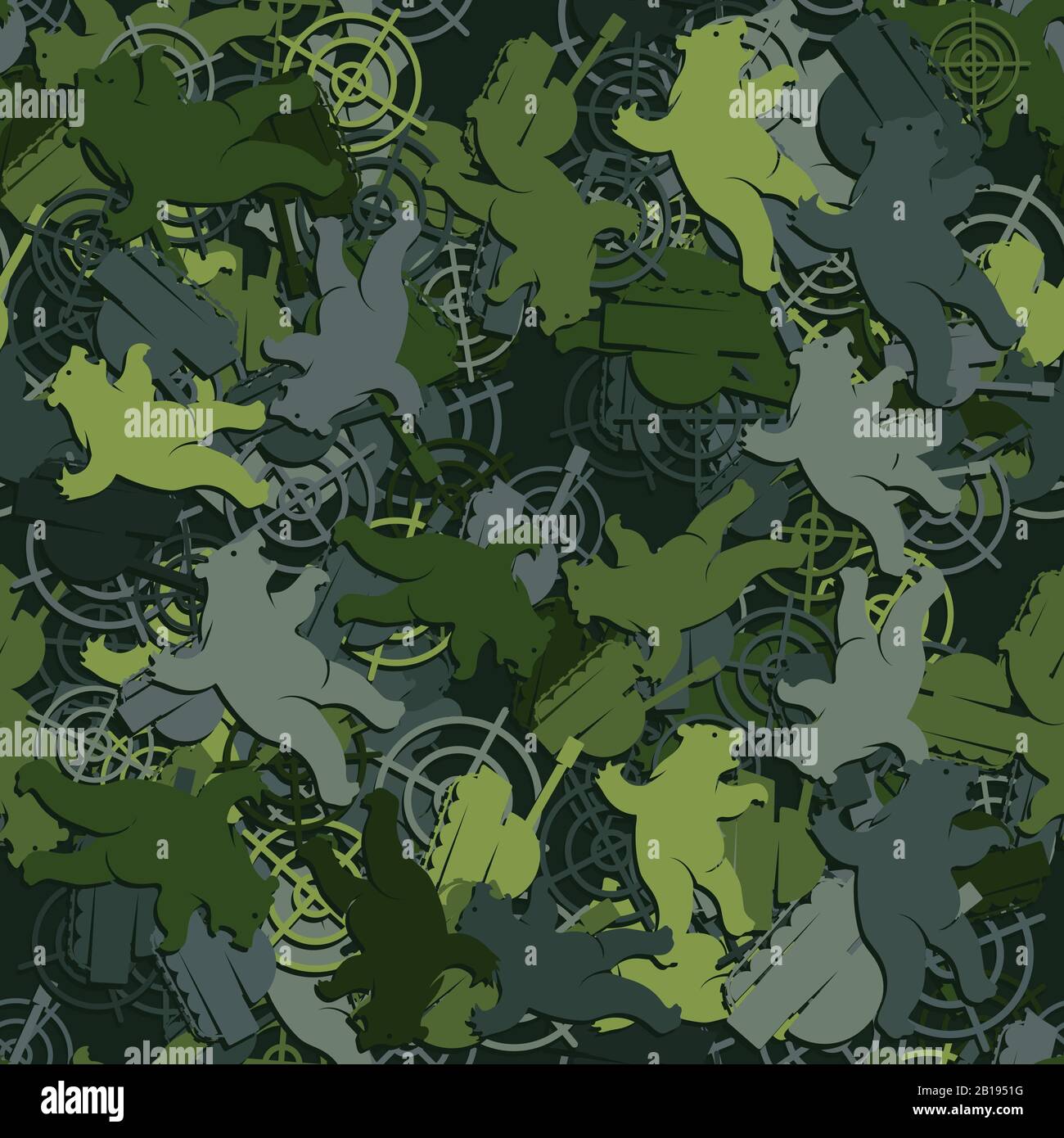 Motif sans couture portant le camouflage du réservoir cible. Image vectorielle Illustration de Vecteur