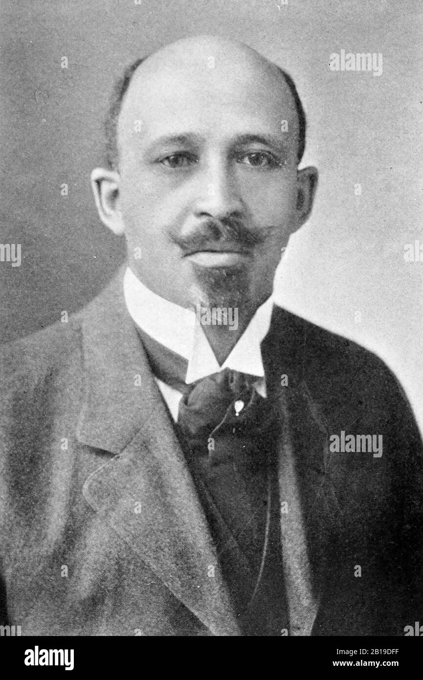 W.E.B DU BOIS (1868-1963) historien américain, sociologue, militante des droits civiques en 1918 Banque D'Images