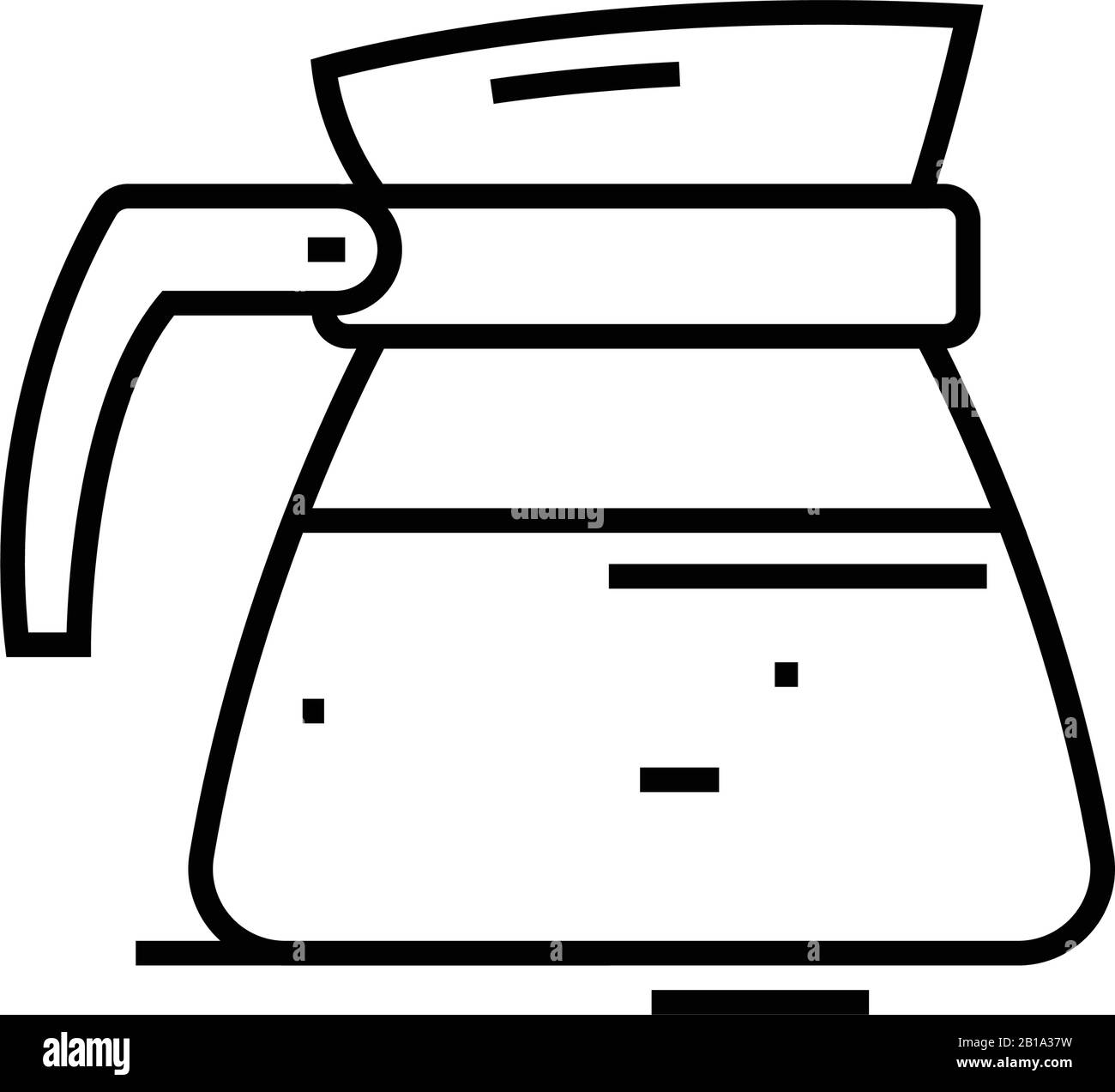 Icône de ligne de décanteur, signe de concept, illustration vectorielle de contour, symbole linéaire. Illustration de Vecteur