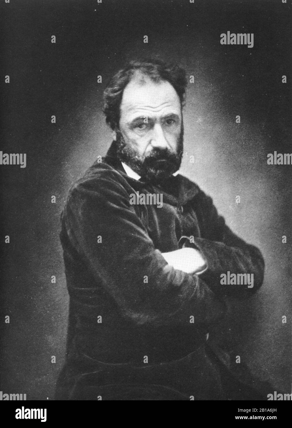 Félix Nadar 1820-1910 Portraits Paul Chenavard. Banque D'Images