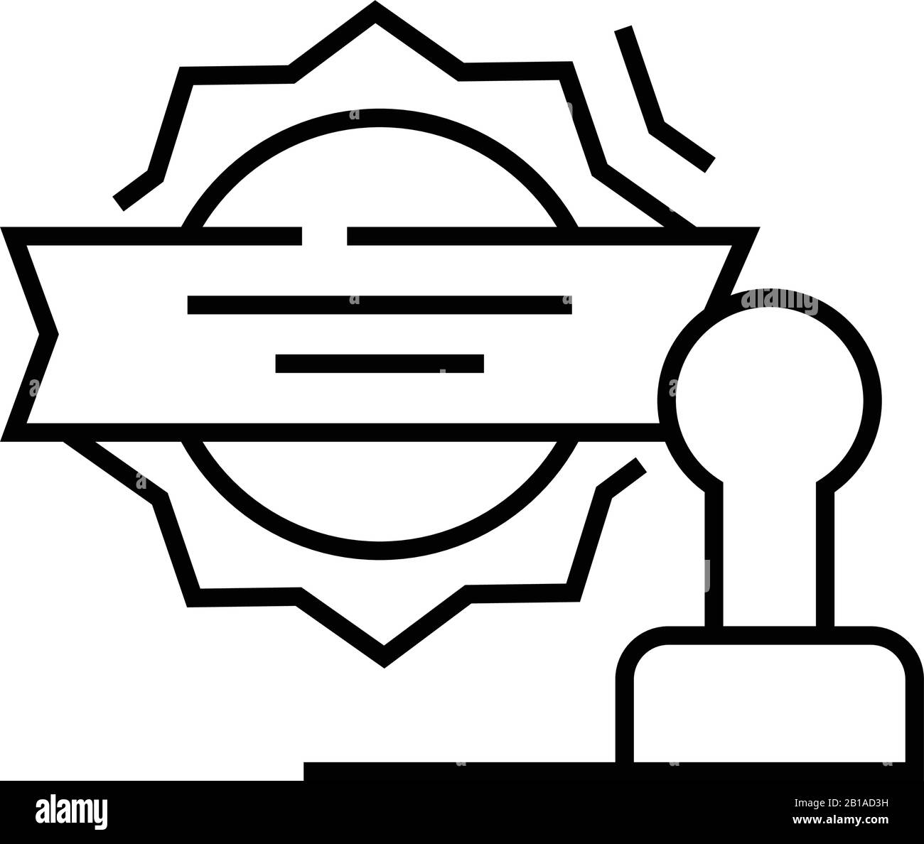 Icône de ligne de joint d'entreprise, signe de concept, illustration vectorielle de contour, symbole linéaire. Illustration de Vecteur