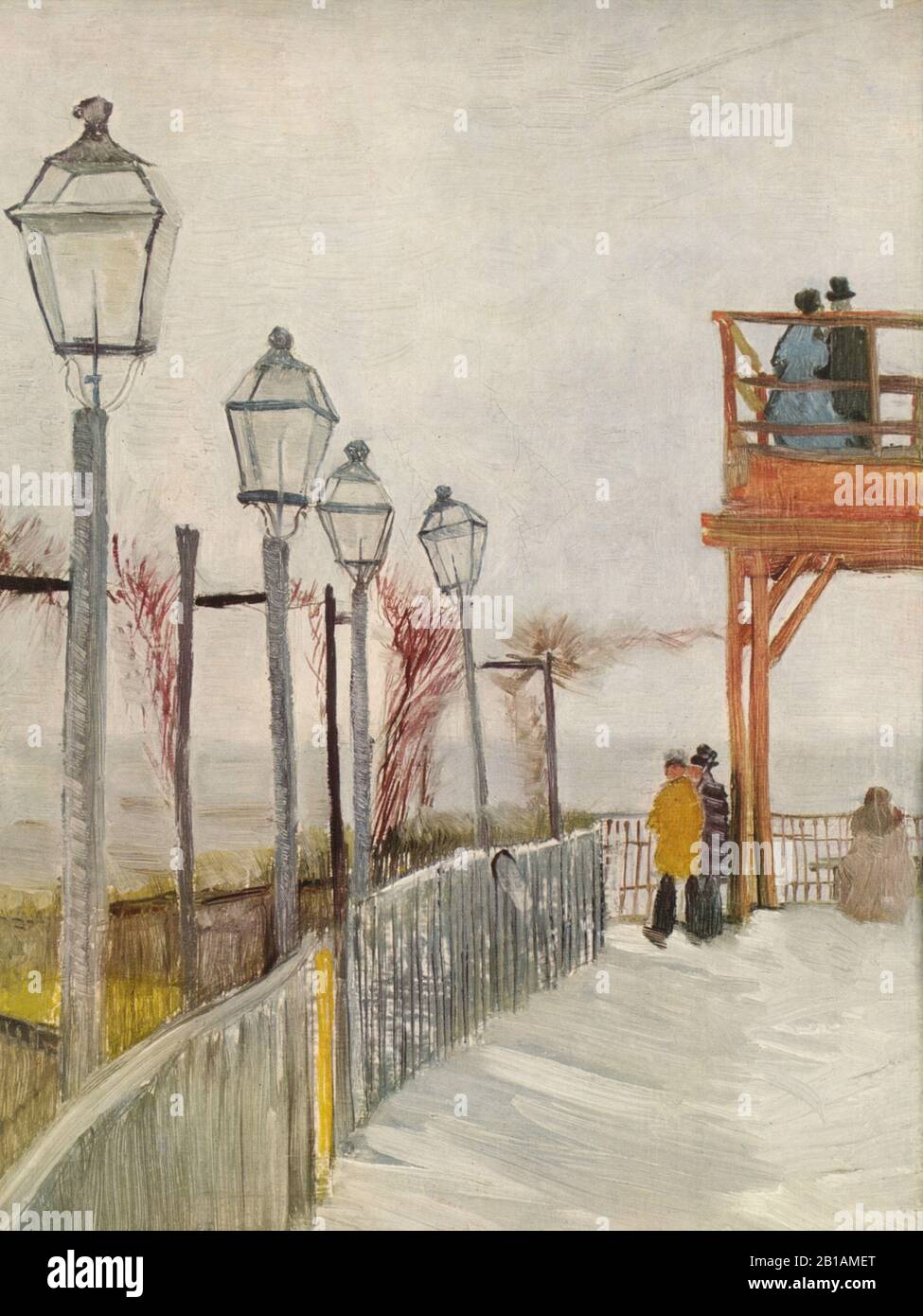 1886 Peinture de Montmartre par Vincent van Gogh - image De Très haute résolution et de qualité Banque D'Images