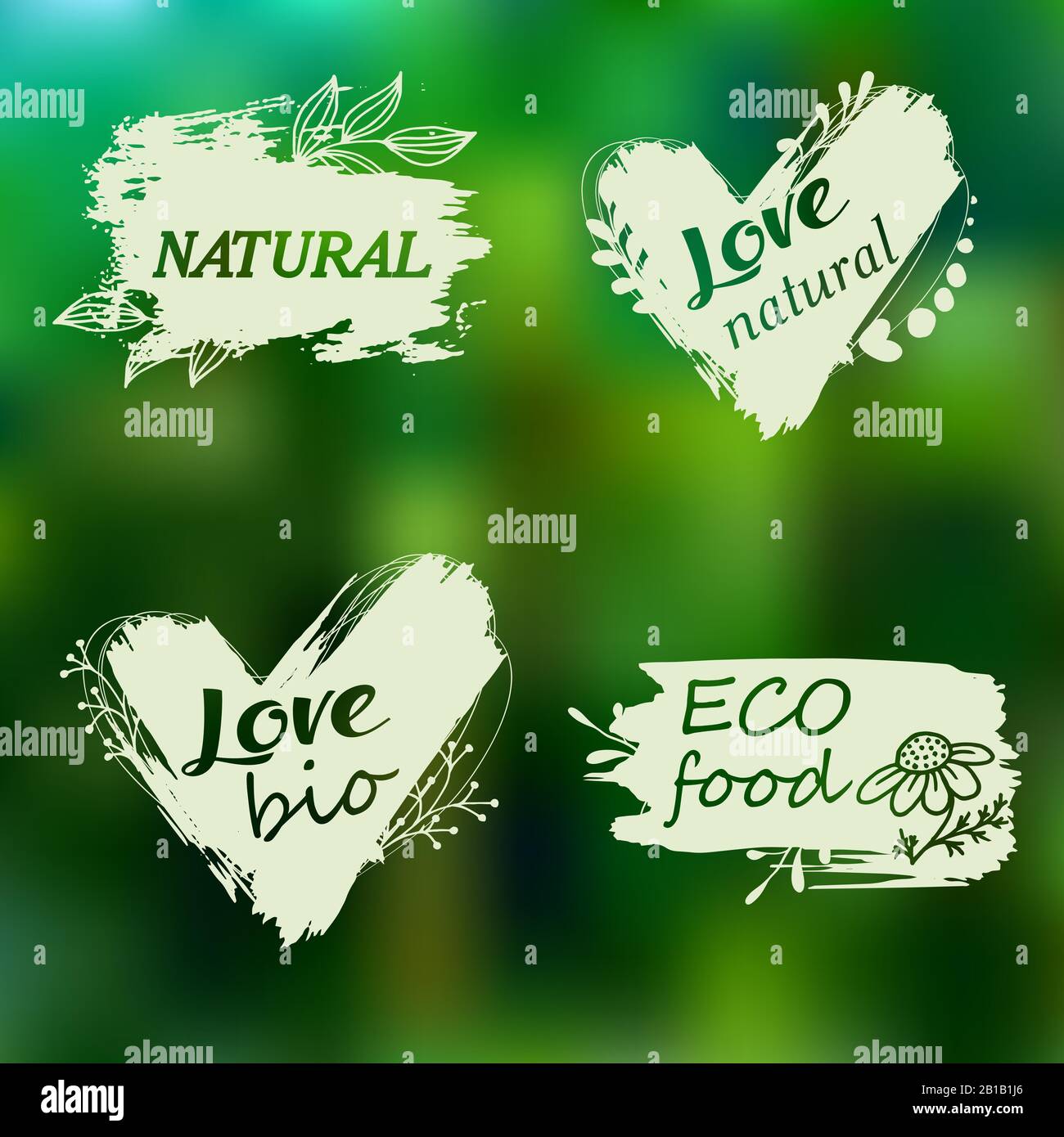 Logos Doodle. J'aime bio. Illustration vectorielle pour le menu de restaurants, d'emballages, de publicité. Ensemble de logos, icônes, éléments de conception. Nourriture naturelle, Illustration de Vecteur Logos Doodle. J'aime bio. Illustration vectorielle pour le menu de restaurants, d'emballages, de publicité. Ensemble de logos, icônes, éléments de conception. Nourriture naturelle, Illustration de Vecteur