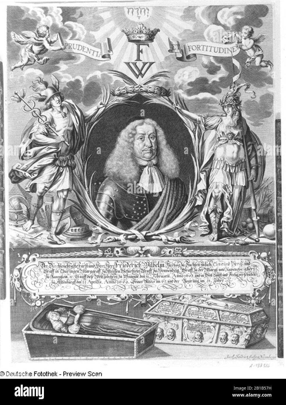 Friedrich Wilhelm II (Sachsen-Altenburg) a. Banque D'Images