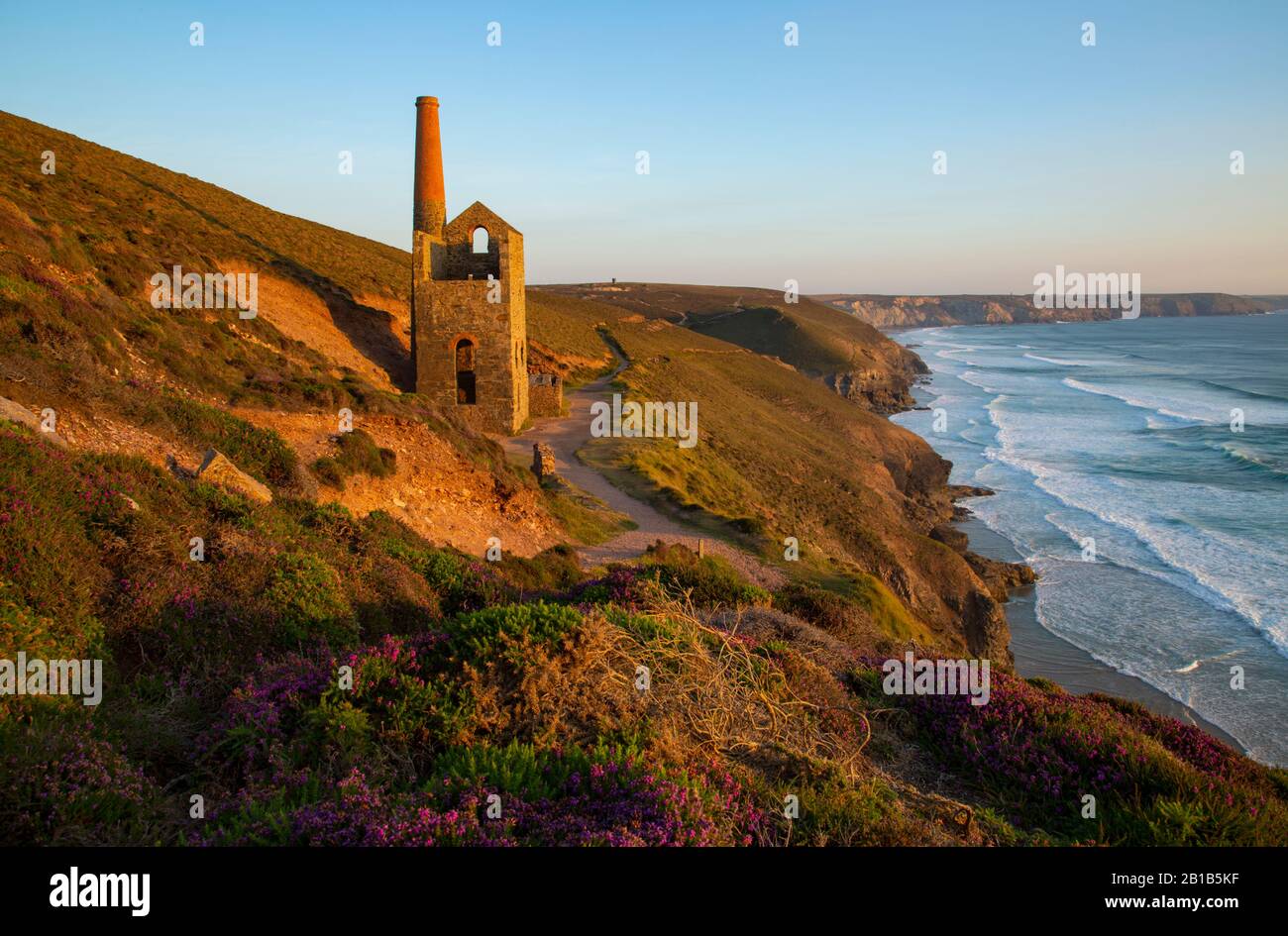 Maison De Moteur De Towanroath Chapelle Porth Banque D'Images