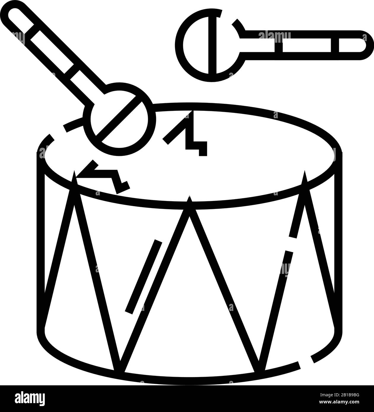 Icône de ligne de batterie, signe de concept, illustration vectorielle de contour, symbole linéaire. Illustration de Vecteur