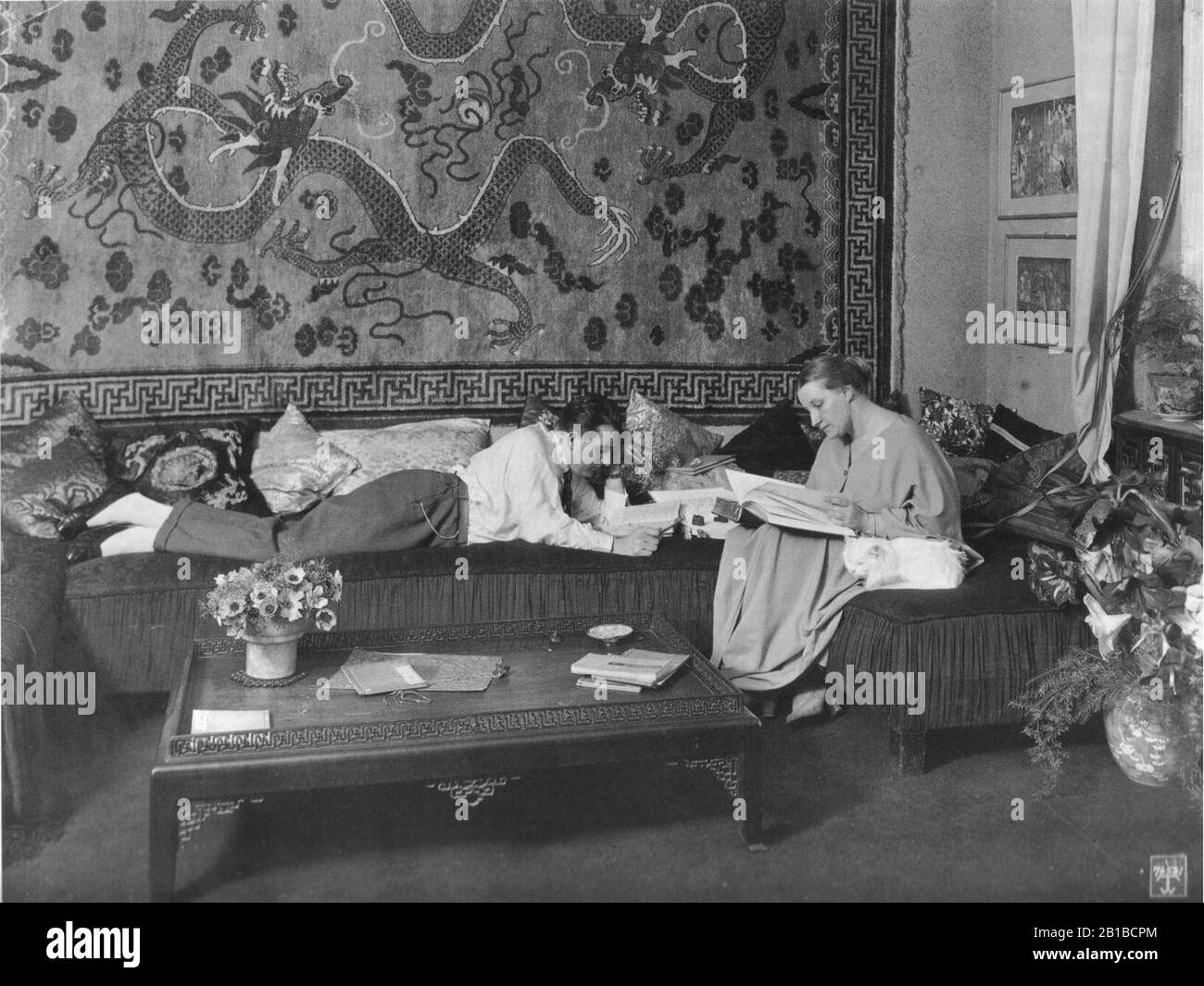 Fritz Lang und Thea von Harbou, 1923 od. 1924. Banque D'Images