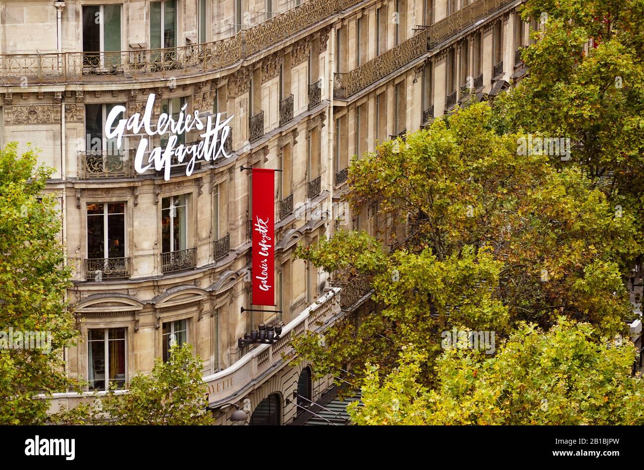 Boulevard haussmann street sign paris Banque de photographies et d