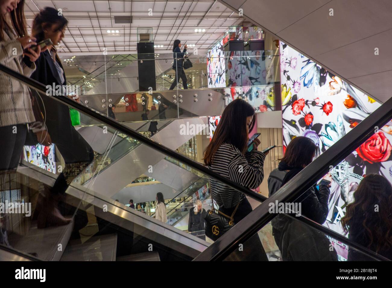 Grand magasin Printemps luxe Paris France Banque D'Images
