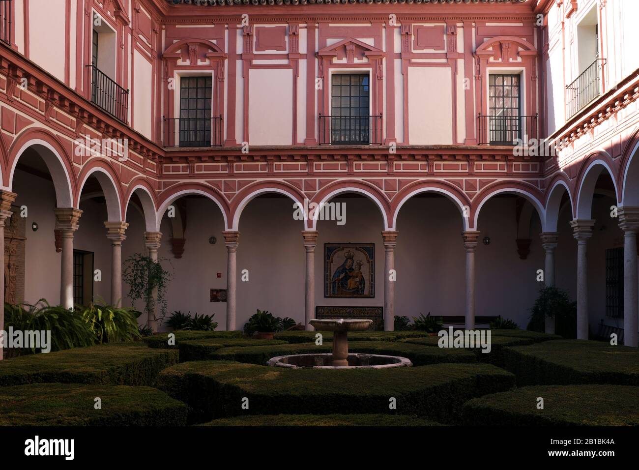 Cour intérieure du Musée des Beaux-Arts, Séville, Espagne Banque D'Images