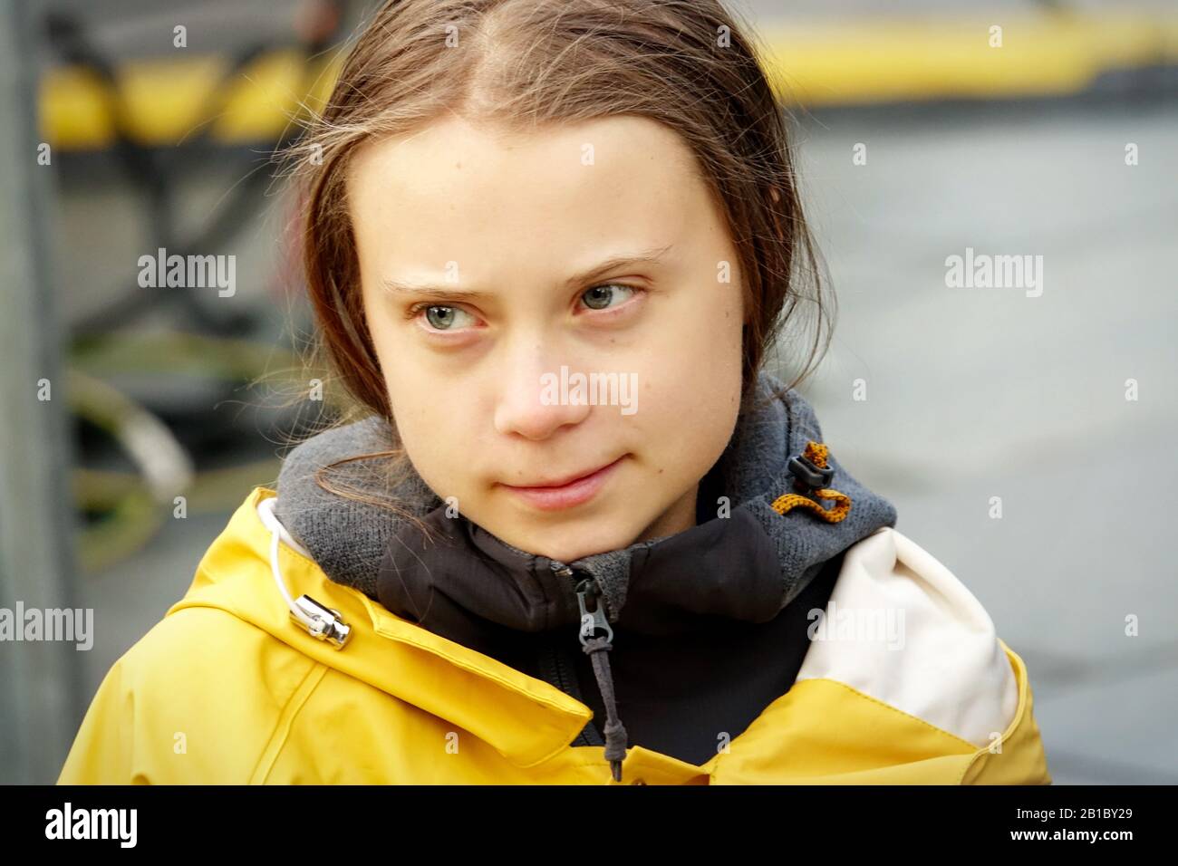GRETA Thunberg lors de l'événement "Fridays For Future" à Turin. Turin, Italie - Décembre 2019 Banque D'Images