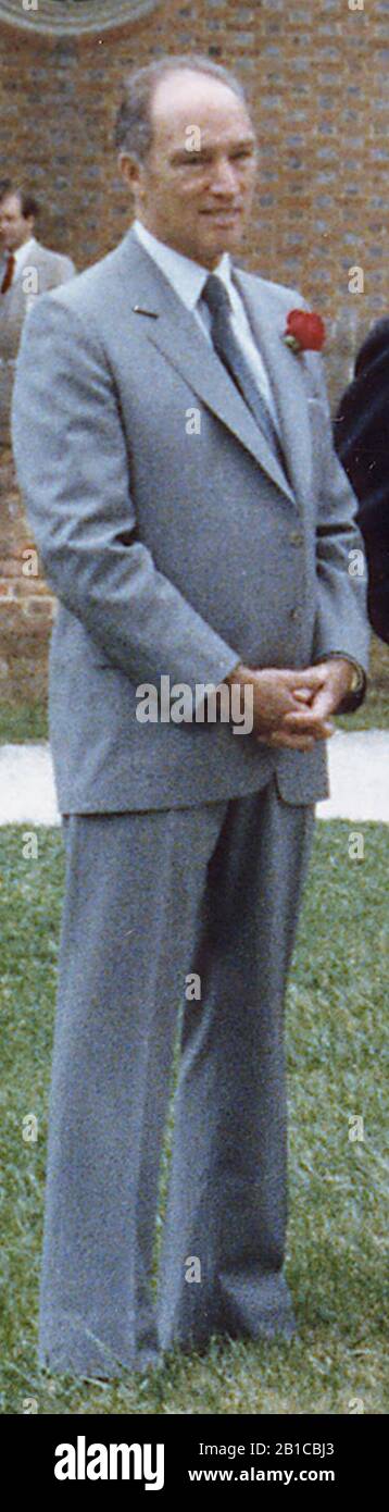 Sommet du G-7, 1983 Trudeau. Banque D'Images