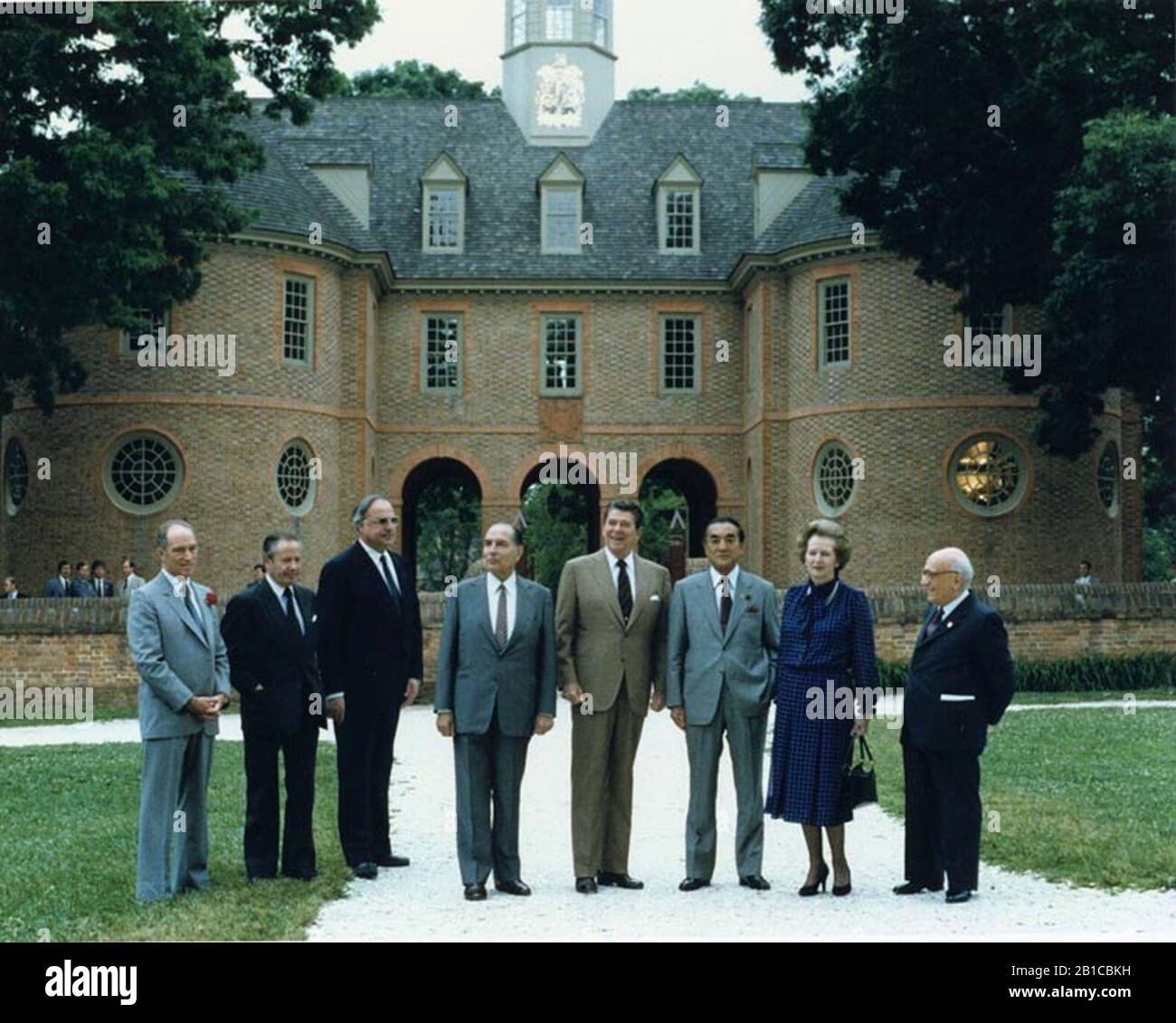 Sommet du G-7 1983. Banque D'Images