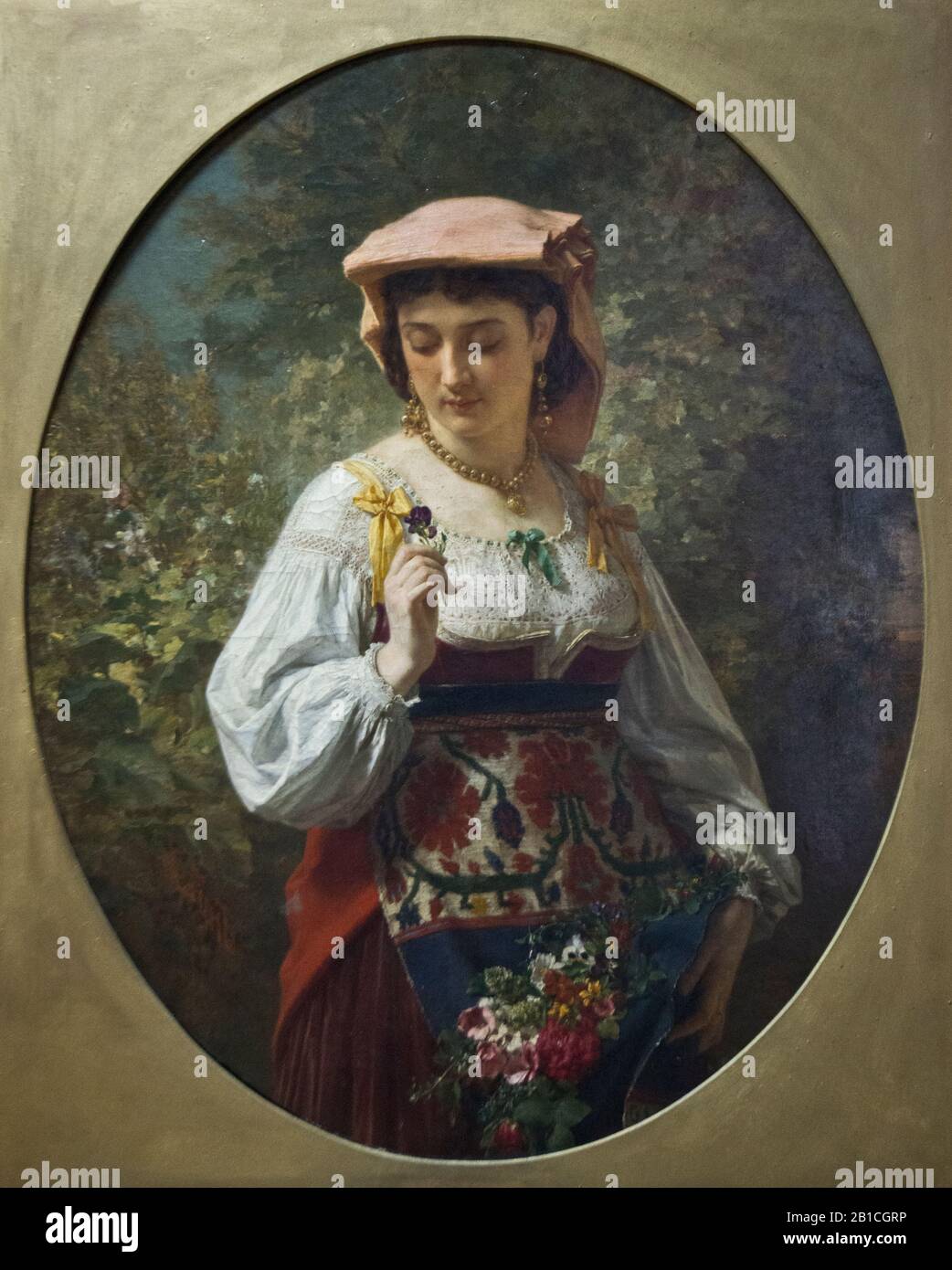 Karlis Huns : Femme Italienne (1870) Banque D'Images