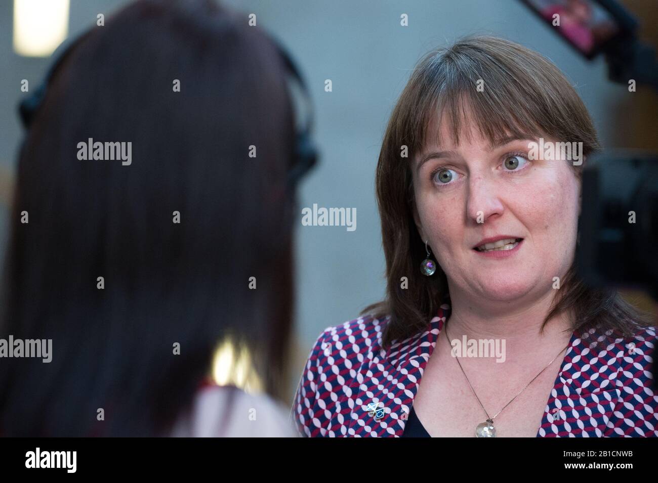 Édimbourg, Royaume-Uni. 28 Novembre 2019. Photo : Maree Todd MSP - Ministre de l’enfance. Les enfants aussi jeunes que huit peuvent avoir un casier judiciaire en Écosse, bien que par le biais des décisions des audiences des enfants plutôt que des tribunaux. Les militants ont demandé au gouvernement écossais de le porter à 14 ou 16 ans. Maree Todd MSP - le ministre de l’enfance a mis sur pied un nouveau groupe d’experts pour explorer la possibilité de relever à nouveau le seuil dans les trois ans. Au Parlement écossais. Crédit : Colin Fisher/Alay Live News. Banque D'Images