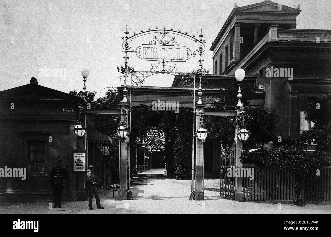 Jardin de l'Opéra de Kroll, Berlin 1885 (1). Banque D'Images