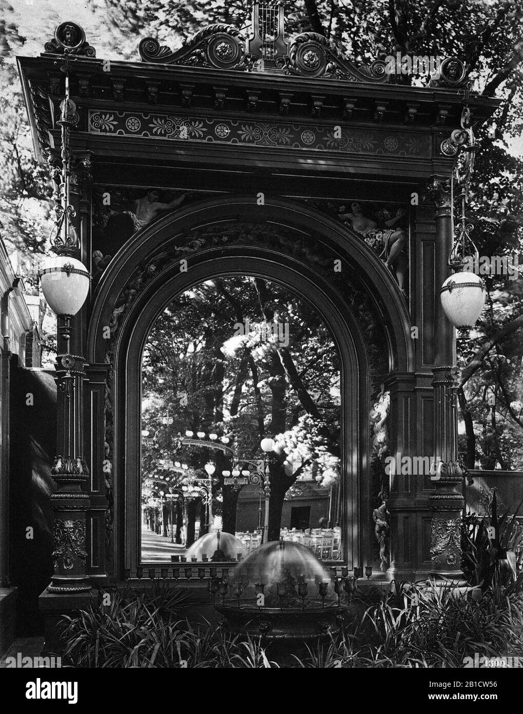 Jardin de l'Opéra de Kroll, Berlin 1885 (2). Banque D'Images