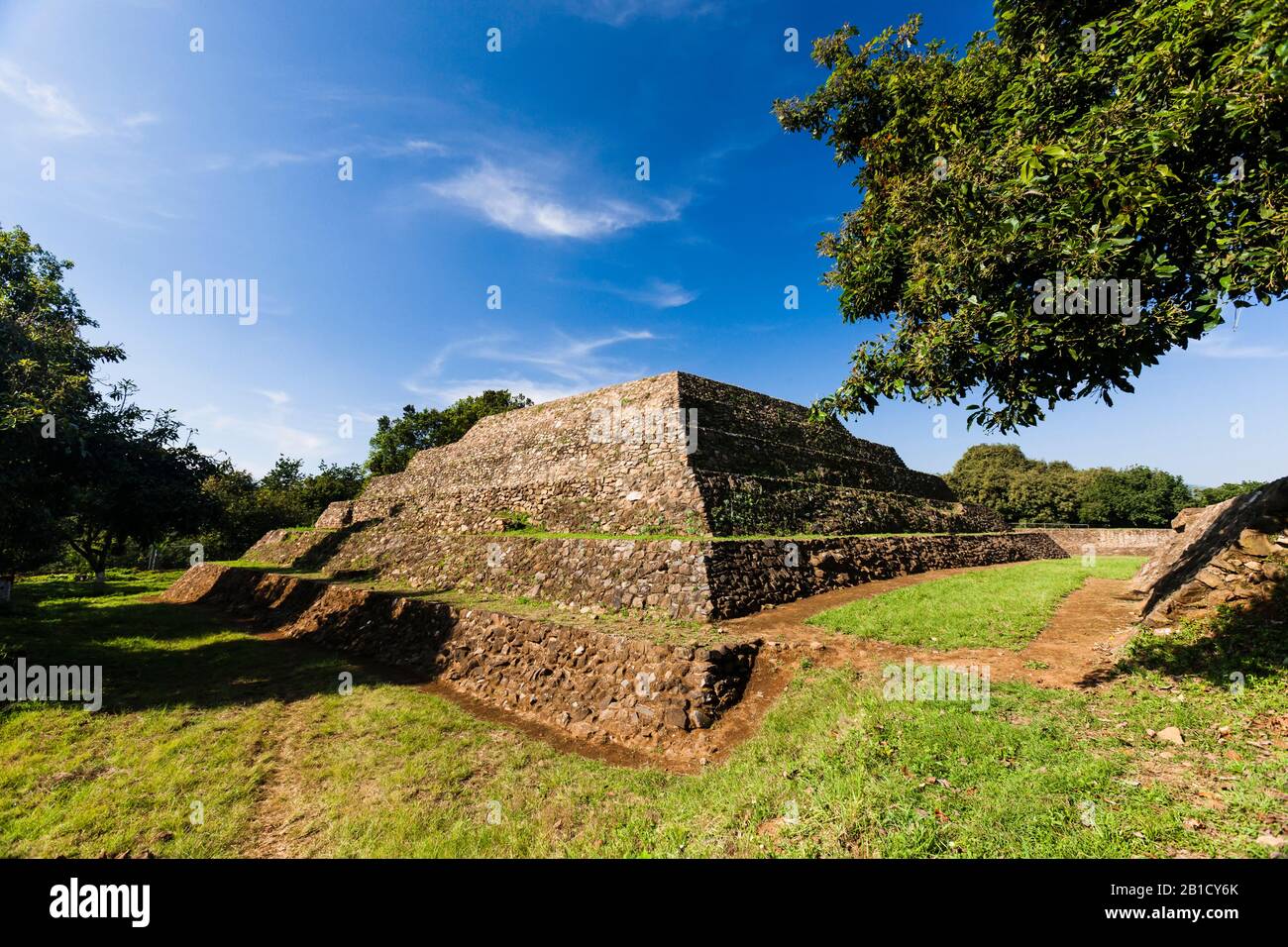 Site archéologique de Tingambato, État du Michoacan, Mexique, Amérique centrale Banque D'Images