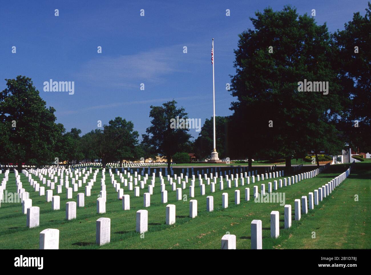 Tombes, Cimetière National De Fort Smith, Arkansas Banque D'Images
