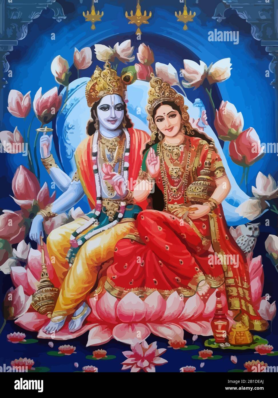 Vishnu And Lakshmi Banque De Photographies Et D images Haute 