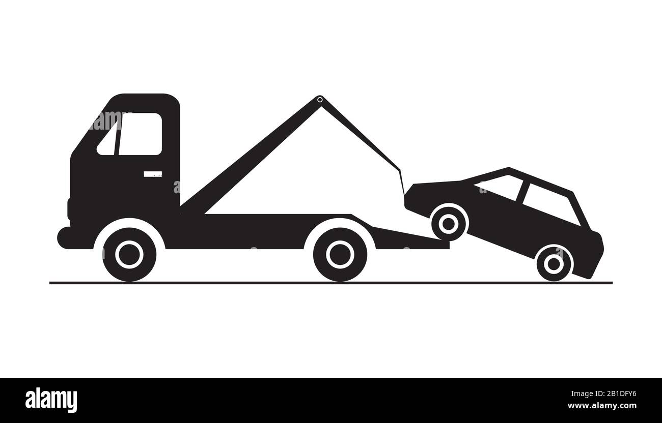 Panneau de signalisation, pas de panneau d'avertissement de stationnement, panneau de zone de remorquage, Illustration de Vecteur