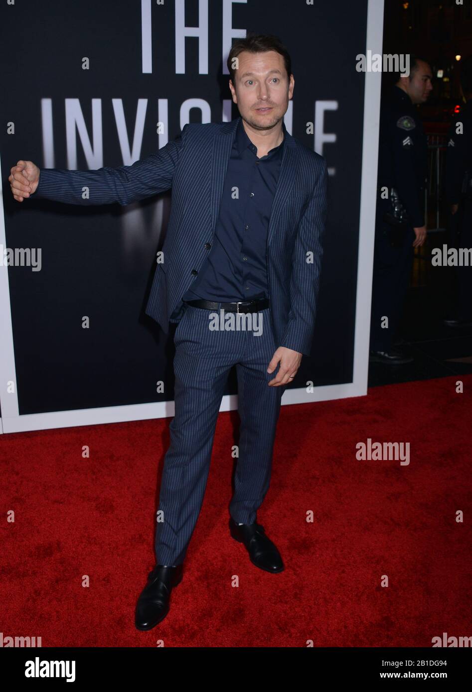 Los Angeles, États-Unis. 25 février 2020. Leigh Whannell réalisateur, écrivain, prod. Exécutif. 056 assiste à la première de Universal Pictures 'The invisible Man' au TCL Chinese Theatre le 24 février 2020 à Hollywood, Californie crédit: Tsoi/USA/Alay Live News Banque D'Images