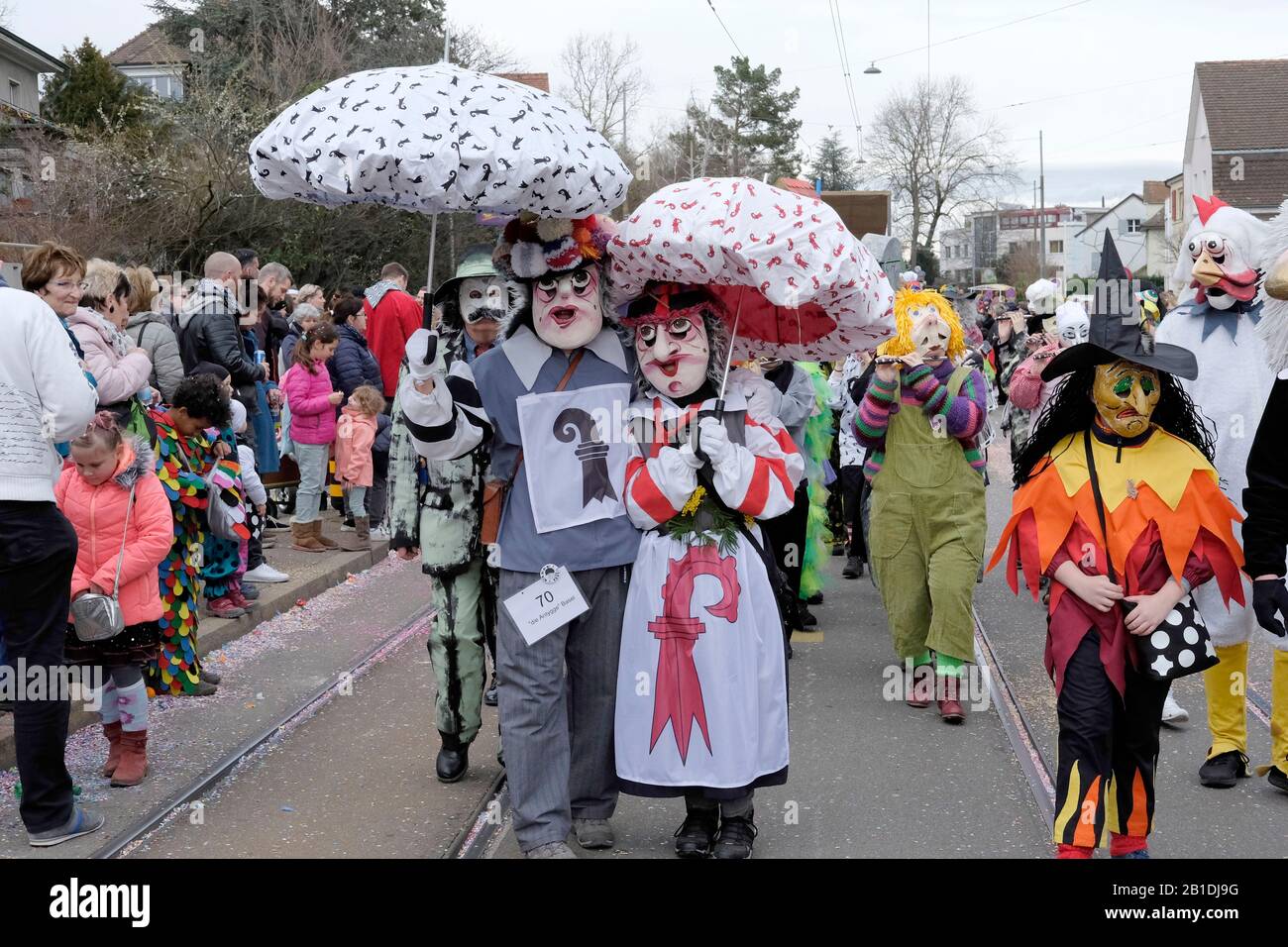 Un défilé de carnaval à Allschwil, Bâle landschaft, Suisse Banque D'Images