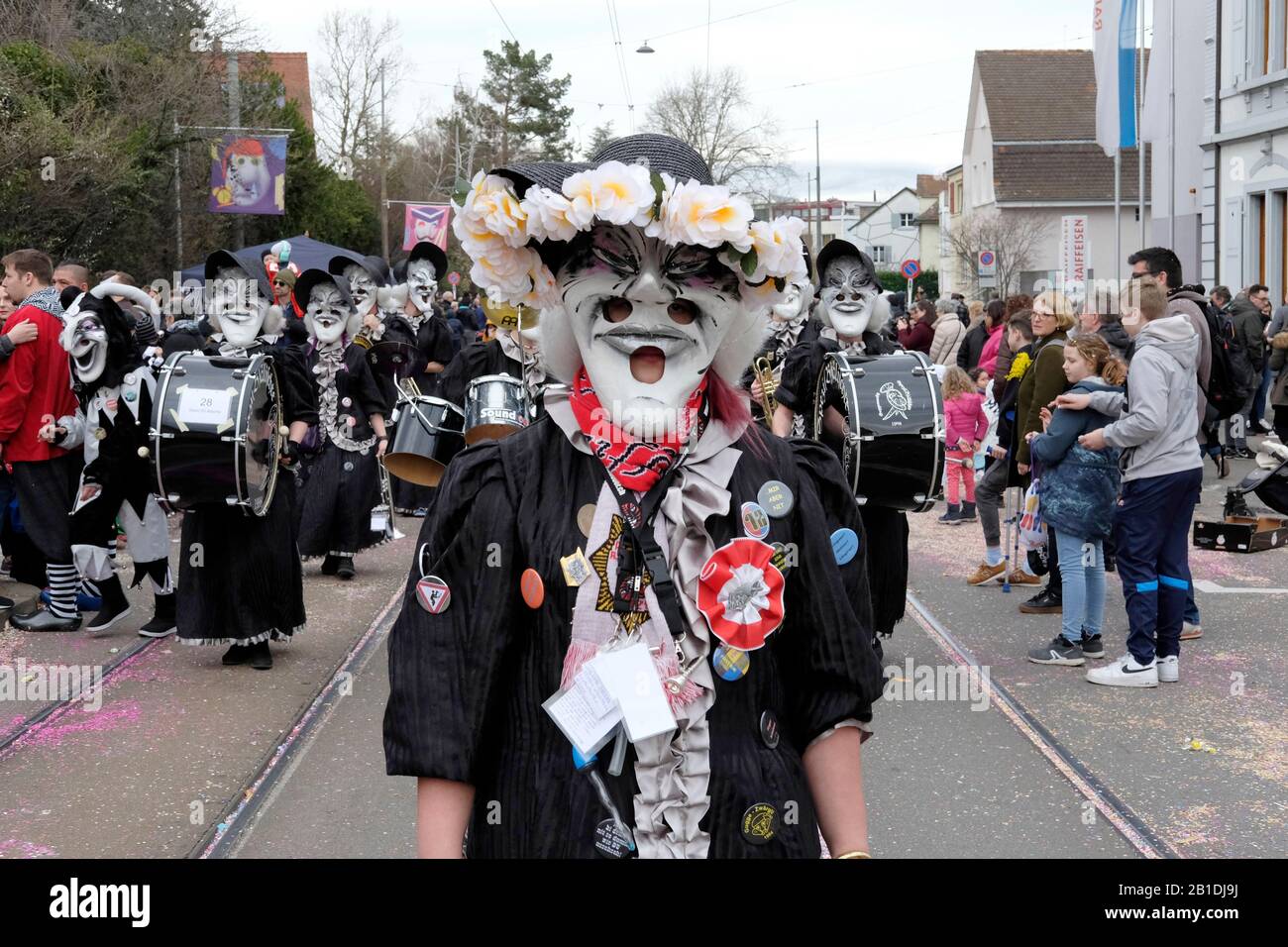 Un défilé de carnaval à Allschwil, Bâle landschaft, Suisse Banque D'Images