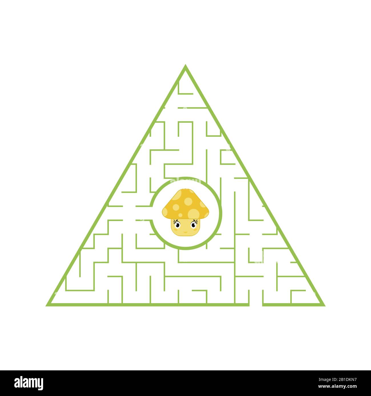 Marze drôle. Jeux pour enfants. Puzzle pour enfants. Style de dessin animé. Tambour de conuntambour de labyrinthe. Illustration vectorielle de couleur. Le développement logique et spatial Illustration de Vecteur