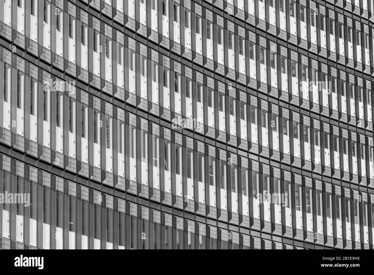 Façade du nouveau bureau au 100 Liverpool Street, City of London, Royaume-Uni. Banque D'Images