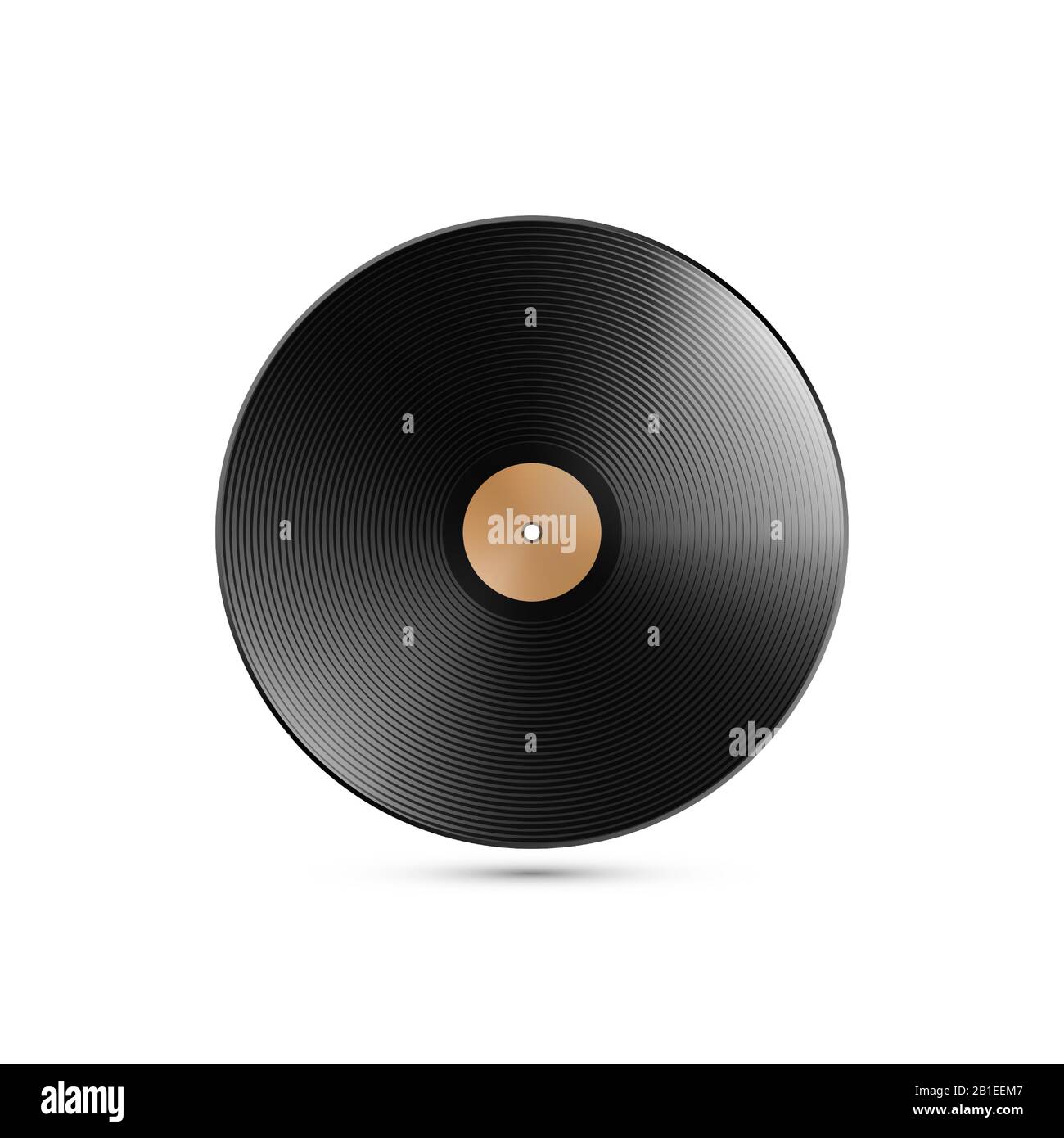 illustration vectorielle d'un enregistrement en vinyle Illustration de Vecteur